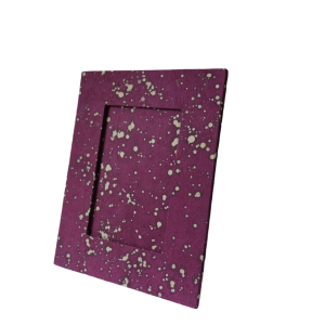 Handmade Lokta Paper Photo Frame — Splatter Design